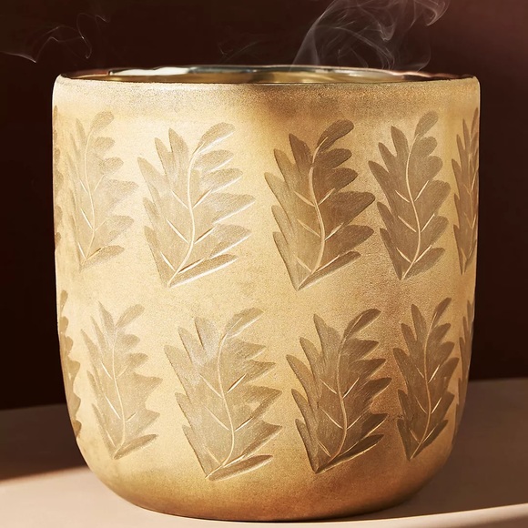 GIANT Anthropologie Autumn Splendor Giant Glass Candle pumpkin patchouli - Picture 2 of 7